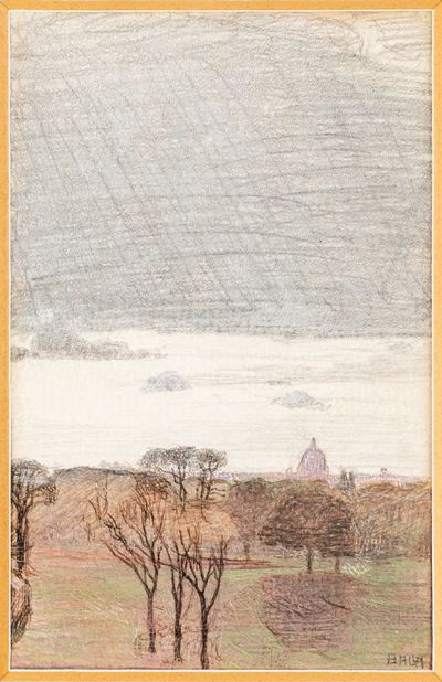 Villa Borghese dal Balcone con il Cupolone