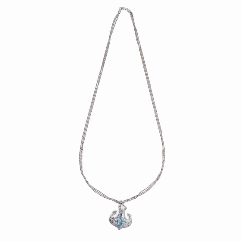 Collana in Oro e Acquamarina
