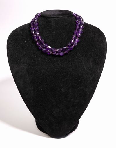 Collana in Ametiste e Argento.