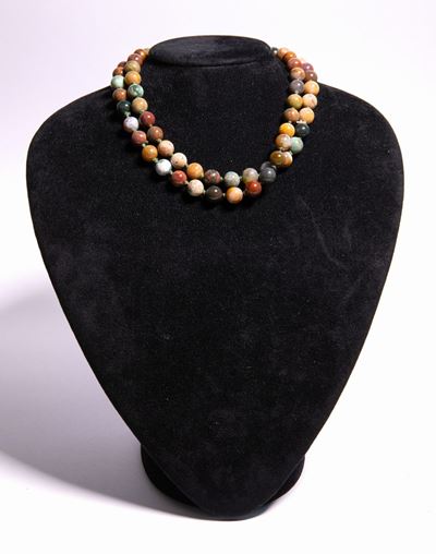 Collana in Agate Taglio Sferico