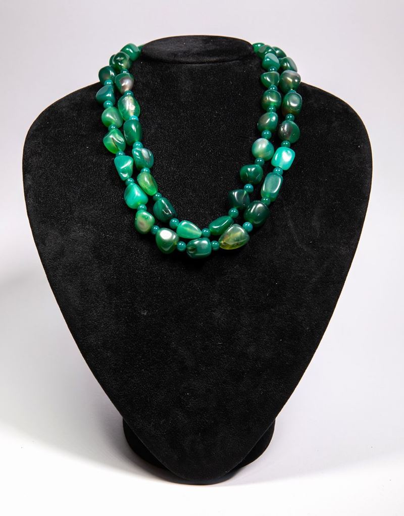Collana in Pietre Dure e Argento