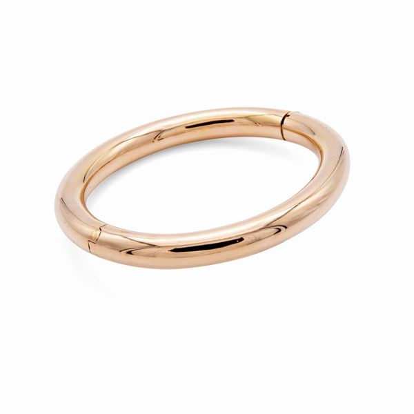 Bracciale rigido in oro rosa