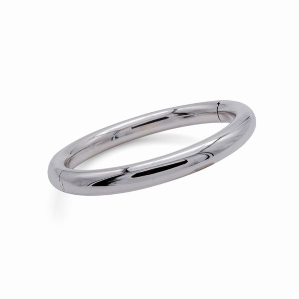 Bracciale rigido in oro bianco