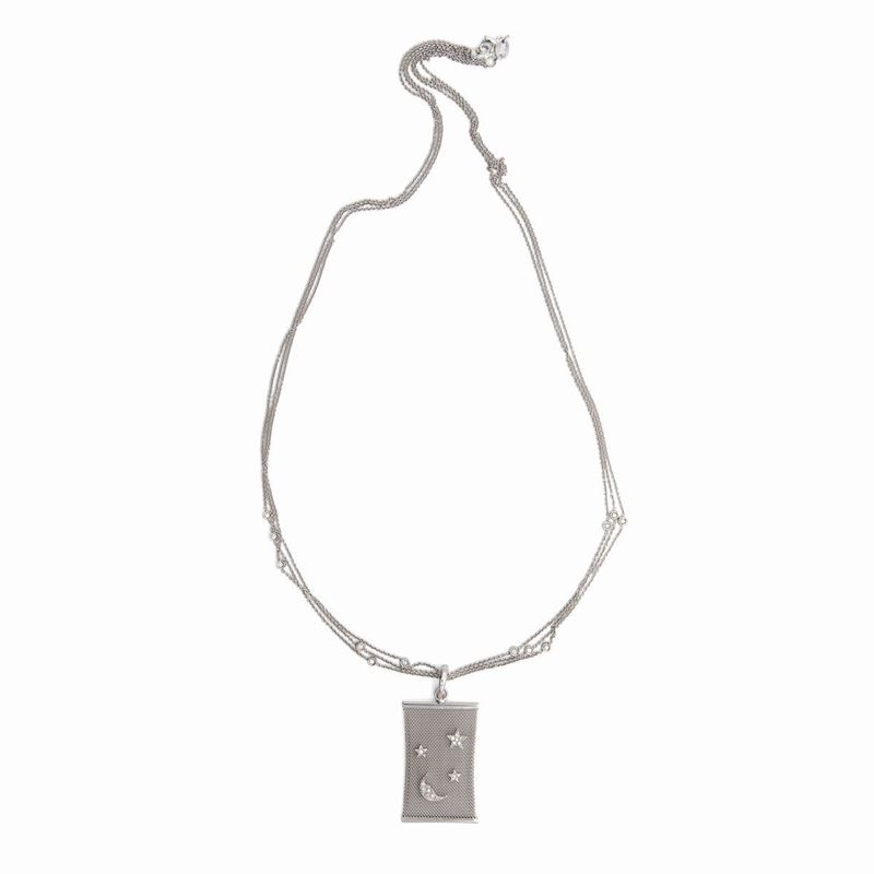 Collana con Pendente in Oro e Brillanti