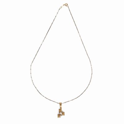 Collana con Pendente in Oro e Brillanti