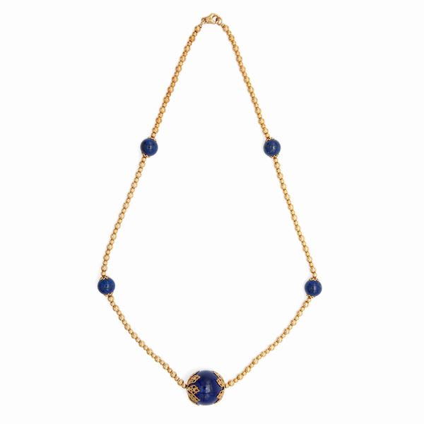 Collana in oro e lapislazzuli  - Asta Fine Jewels - II - Casa d'Aste Arcadia