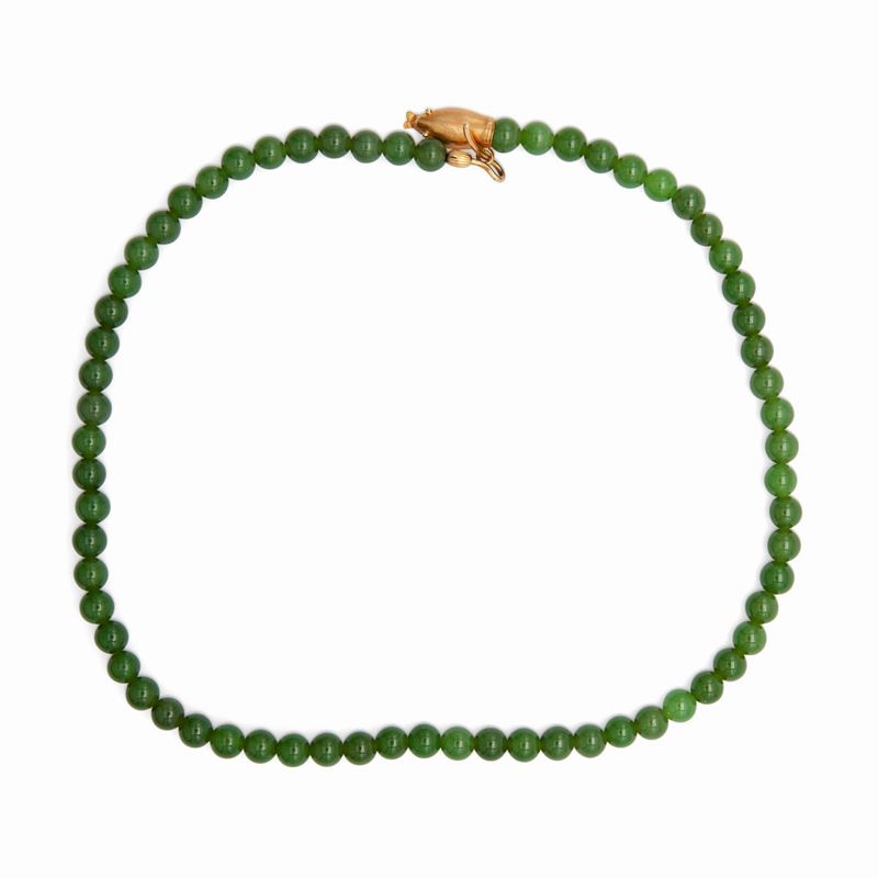 Collana in Giada e Oro