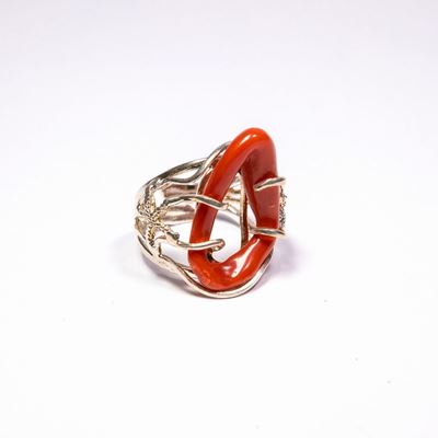 Anello in Argento e Corallo
