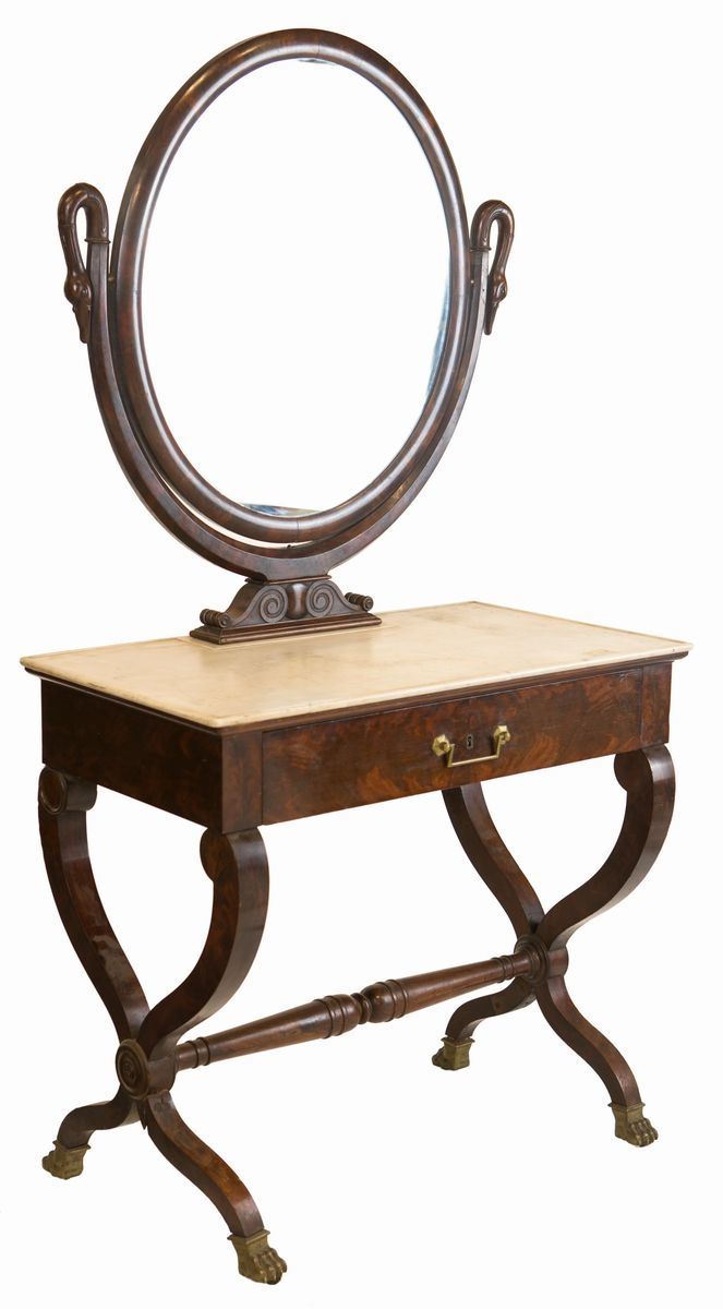 Toletta in Mogano D'epoca Impero