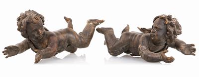 Due Sculture in Legno, Fine del XVIII Secolo