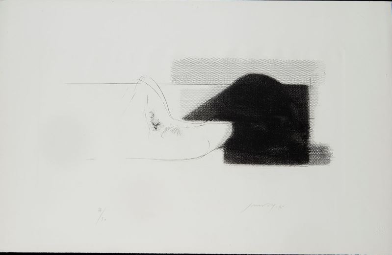 Piero Guccione - Nudo Disteso