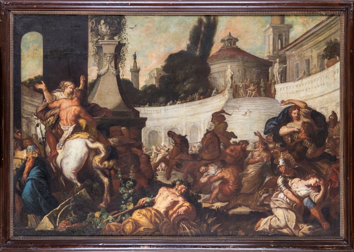 Scuola Fiamminga del XVII Secolo - Ratto delle Sabine