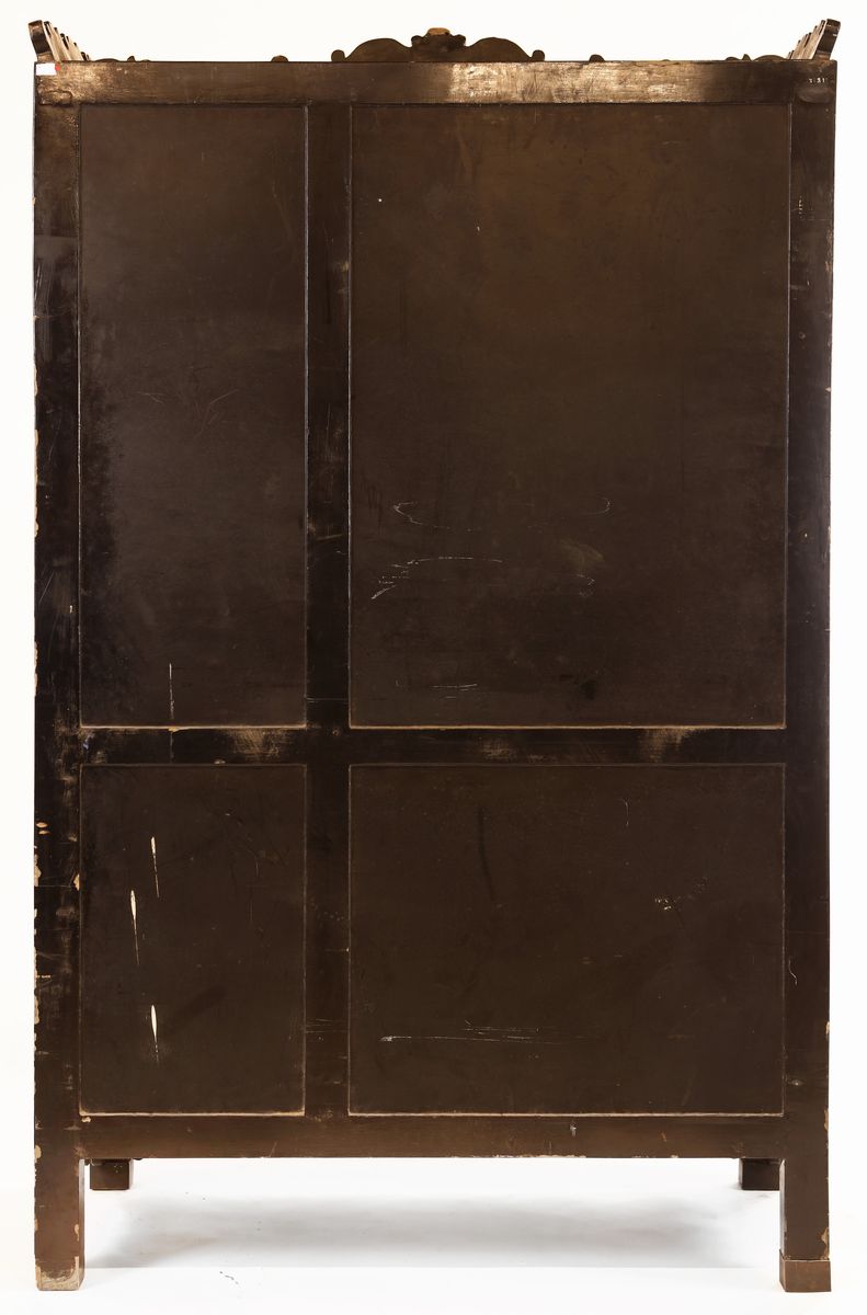 Mobile in Legno Laccato Nero, Giappone, XX Secolo