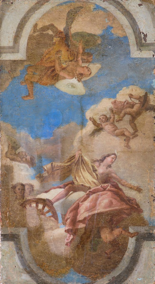 Scuola Veneta del XVIII Secolo - Diana ed Eolo
