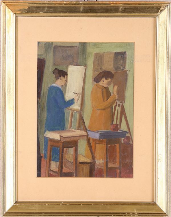 Anonimo del XX secolo - La scuola di pittura