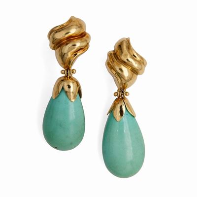 Orecchini in Oro e Turchese