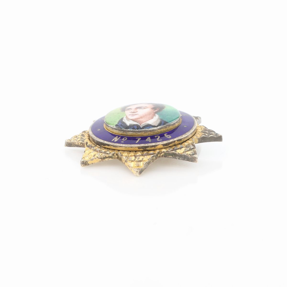 Medaglia della Byron Lodge N° 7426 in Argento Dorato