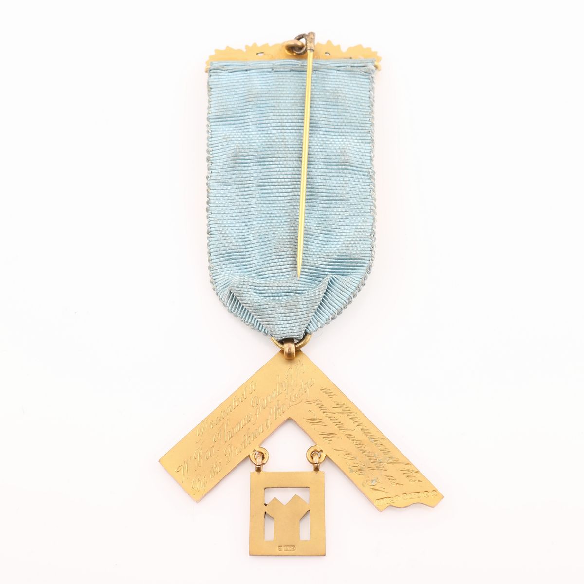 Distintivo con Coccarda e Spilla per il Duodetrigesimus della The Chartered Architects Lodge N...