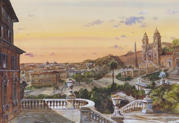 Veduta di Trinità dei Monti 