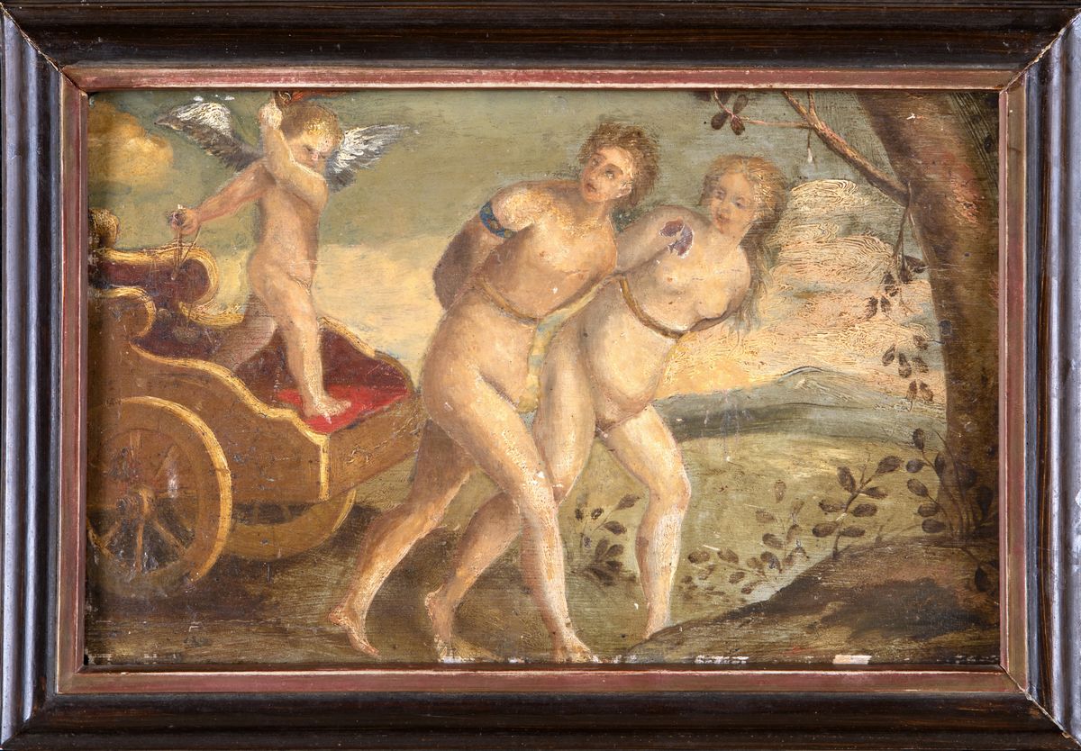 Scuola Romana del XVII Secolo - Cacciata dal Paradiso