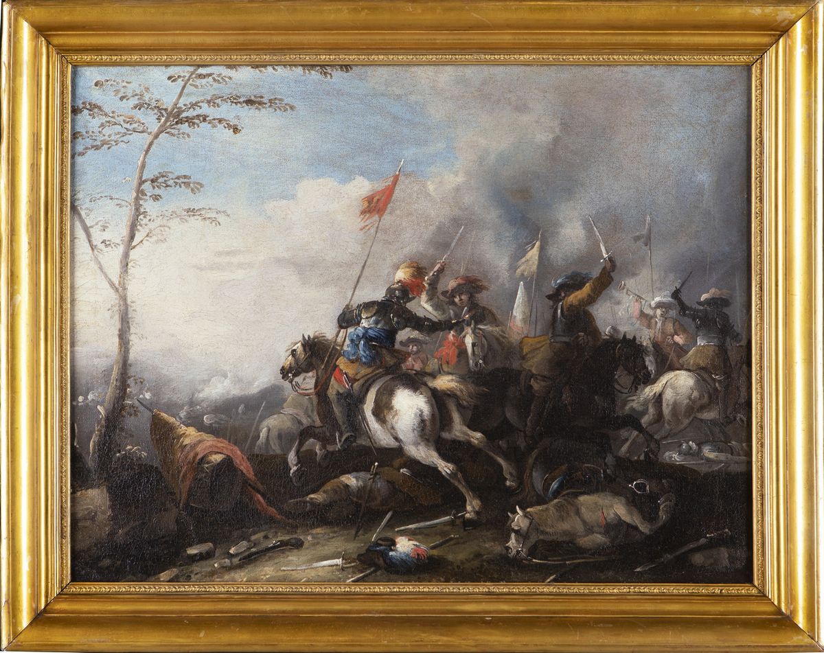 Antonio Maria Marini - Coppia di Battaglie