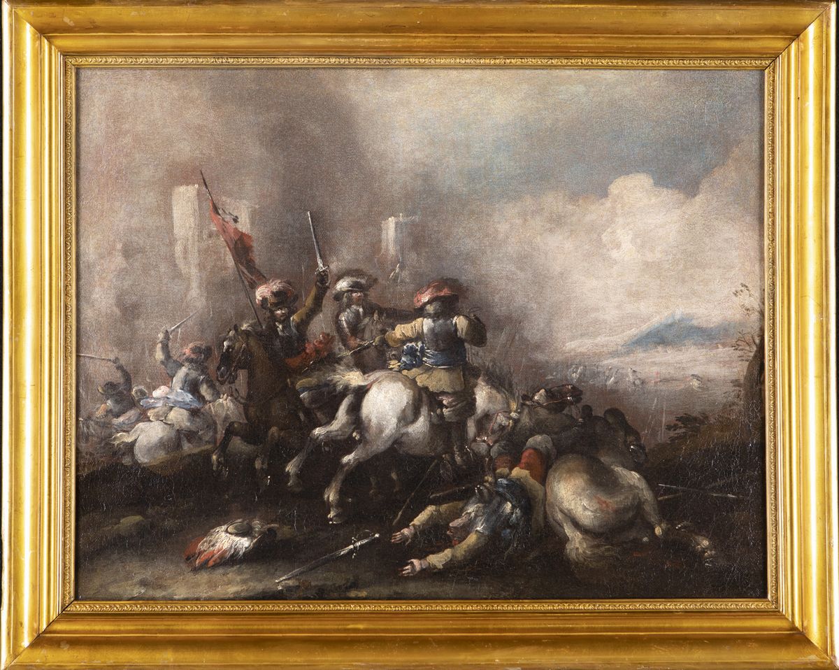 Antonio Maria Marini - Coppia di Battaglie