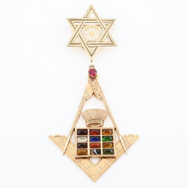Distintivo in oro e pietre dure colorate del H.T.W.S.S.T.K.S.