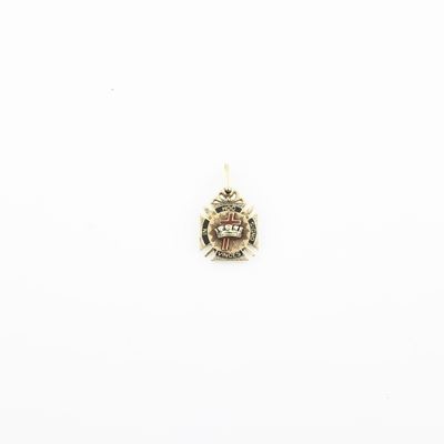 Piccolo Pendente Massonico di Rito Scozzese in Oro 14 Kt e Smalti