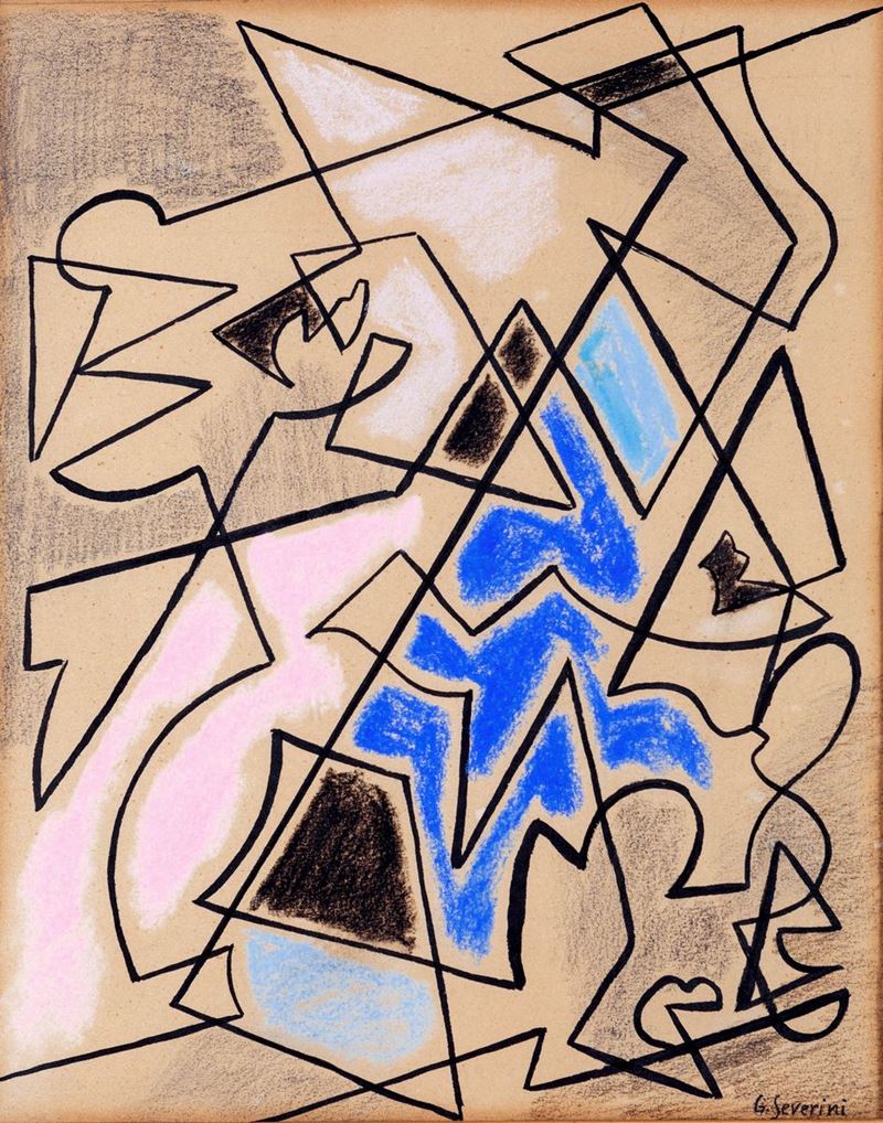 Gino Severini - Composizione (bozzetto per la Copertina della Rivista Spazio)
