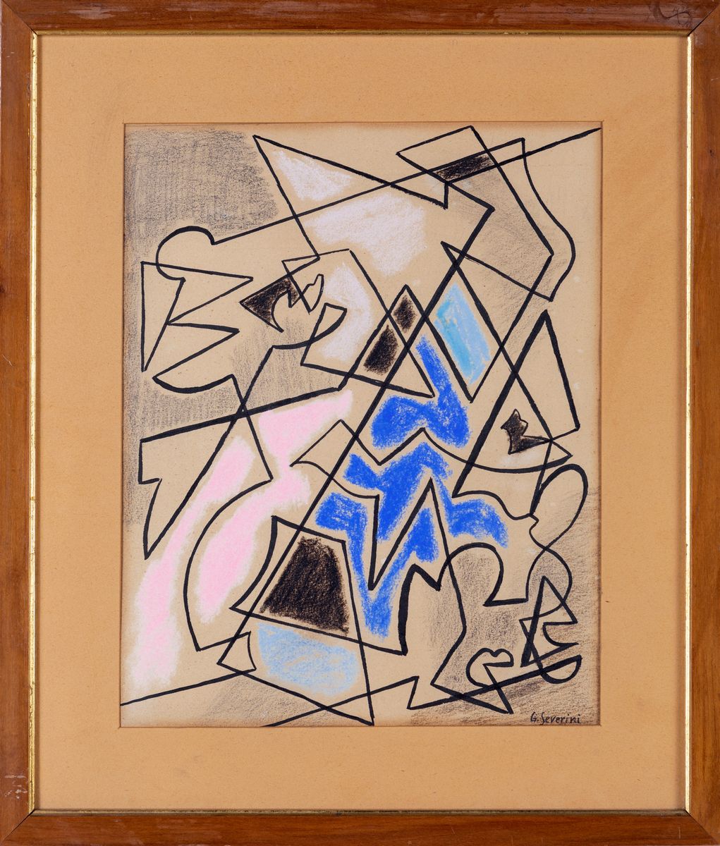 Gino Severini - Composizione (bozzetto per la Copertina della Rivista Spazio)