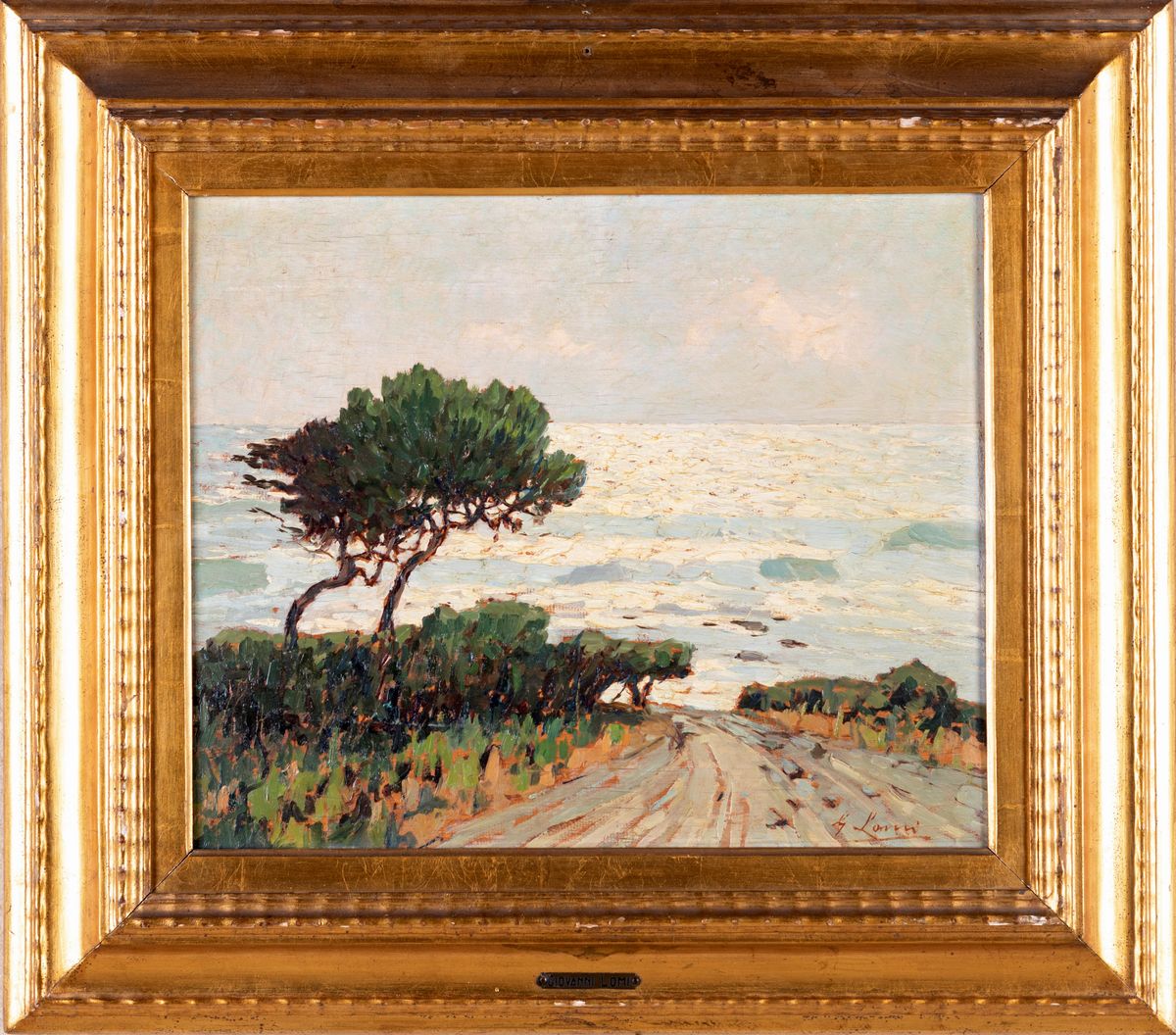 Giovanni Lomi - Mareggiata a Quercianella