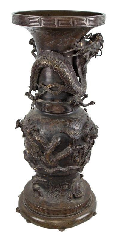 Vaso a Balaustro in Bronzo