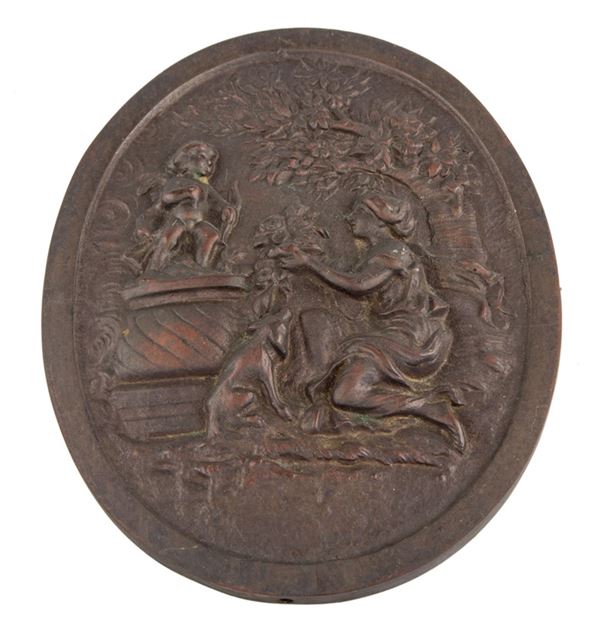 Placca in bronzo  - Asta Asta a tempo di Antiquariato e Arredamento - Casa d'Aste Arcadia