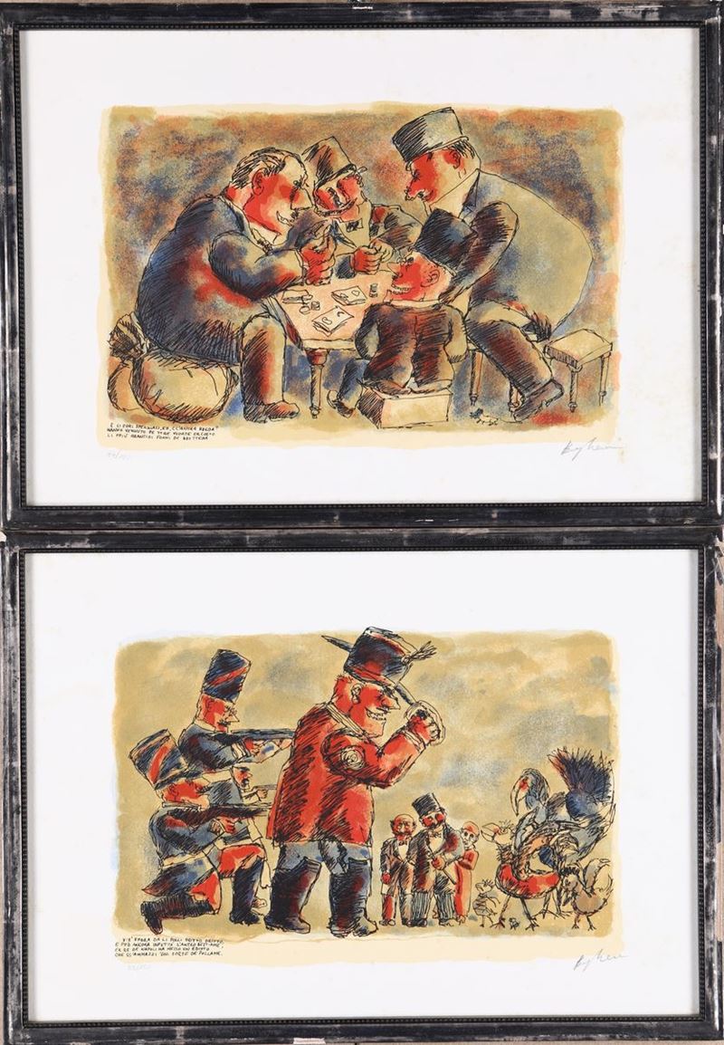 Franz Borghese - Coppia di Serigrafia