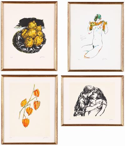 Lotto di 4 Serigrafie