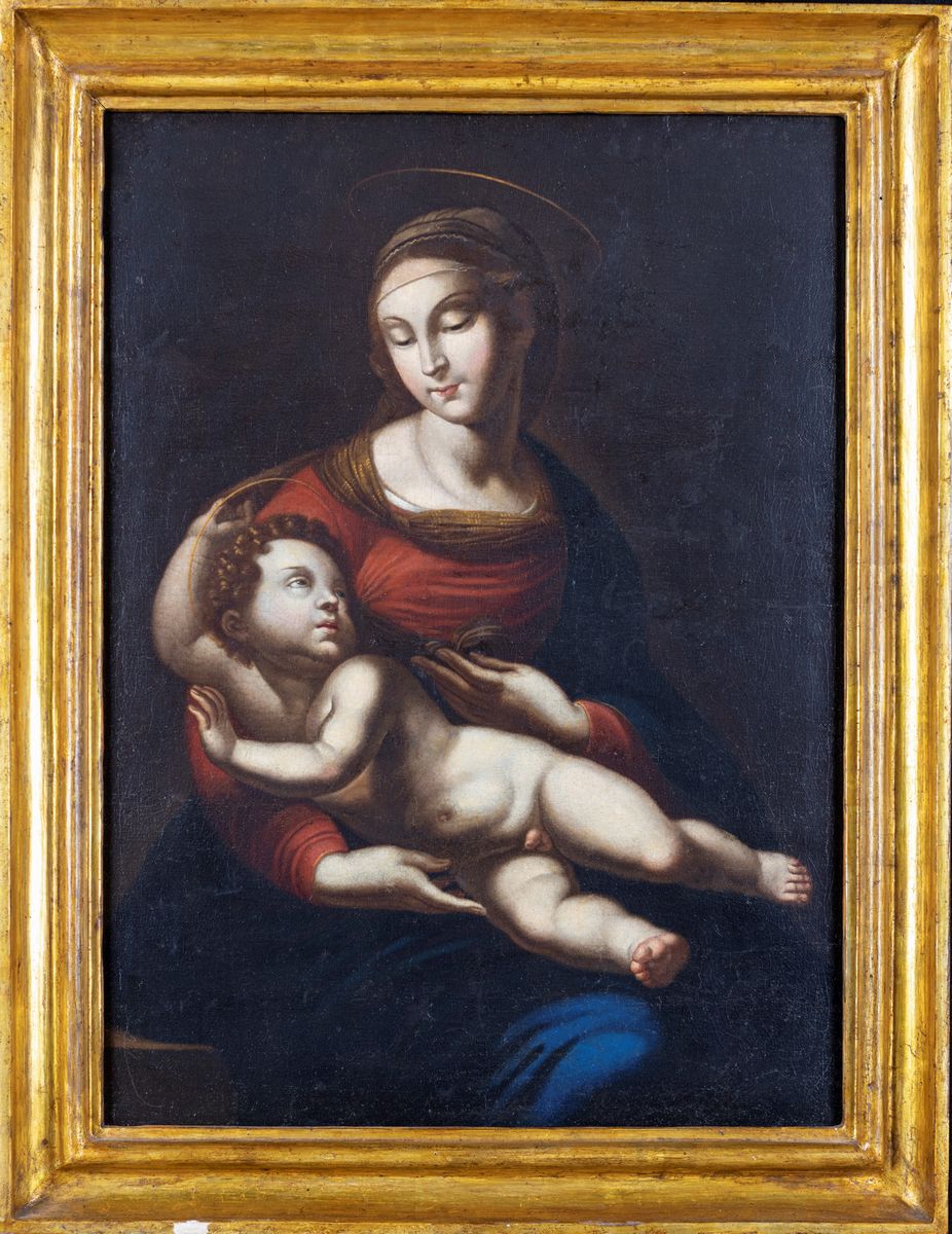 Scuola Lombarda del XVIII Secolo - Madonna Col Bambino