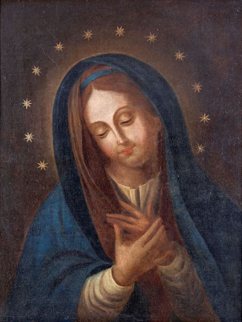 Pittore del XVIII Secolo - Vergine con Aureola Stellata