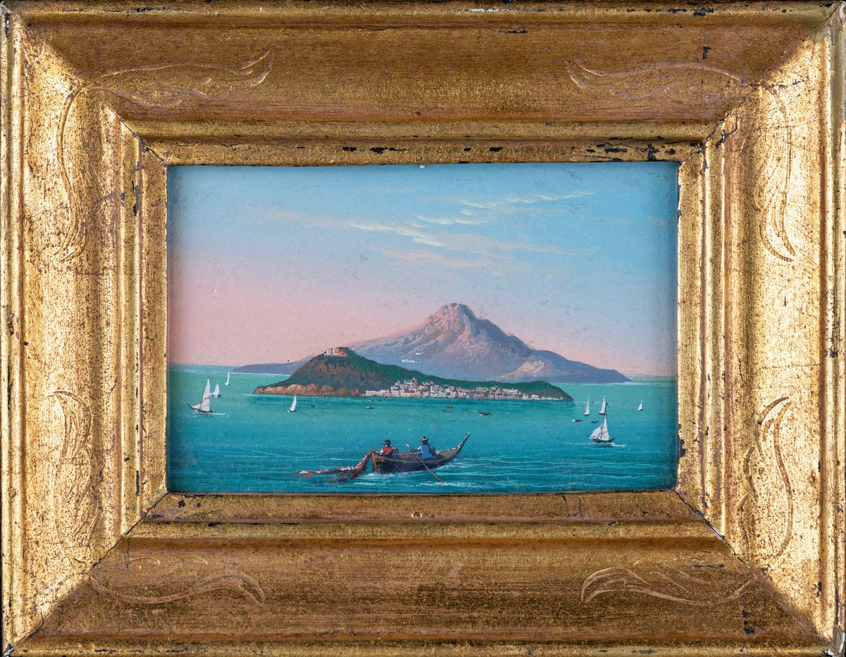 Anonimo del XIX Secolo - Veduta Dell'isola di Procida e Ischia