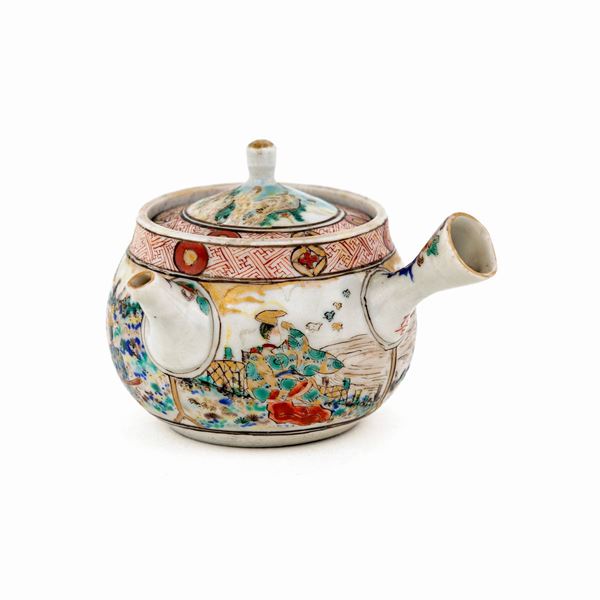 Piccola teiera kyusu in porcellana, Giappone