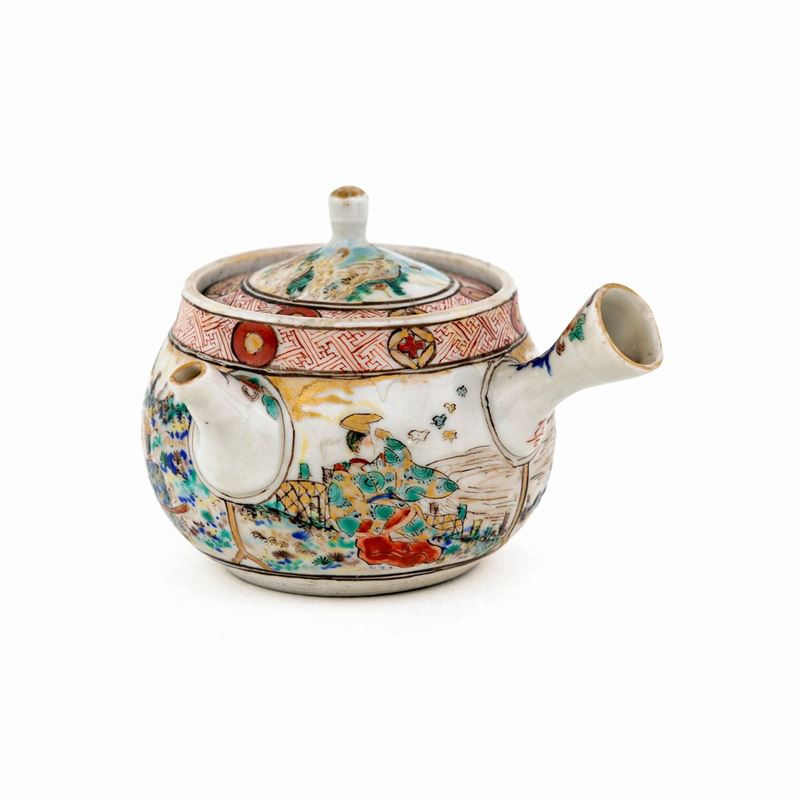 Piccola Teiera Kyusu in Porcellana, Giappone