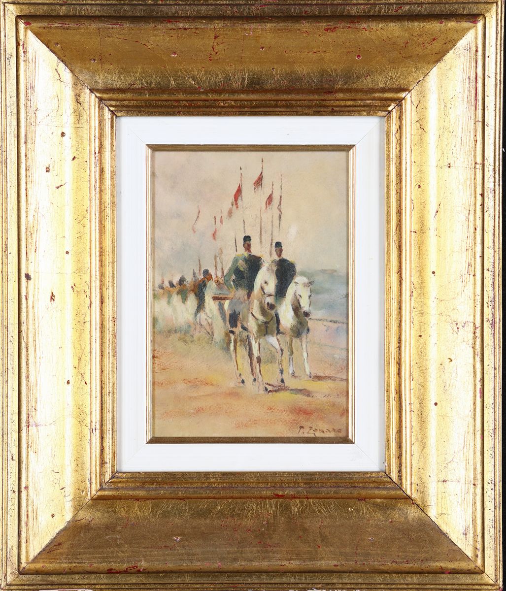 Fausto Zonaro - La Marcia nel Deserto