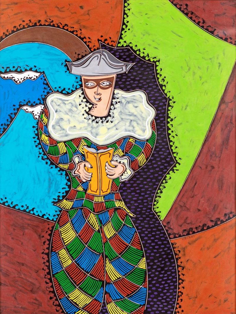 Pippo Oriani - Arlecchino Lettore