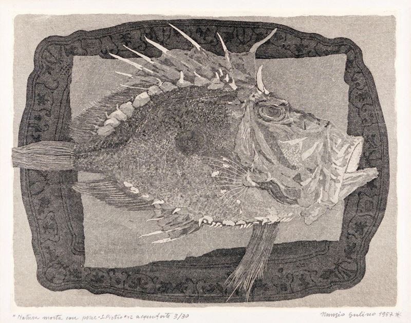 Nunzio Gulino - Natura Morta con Pesce - S. Pietro