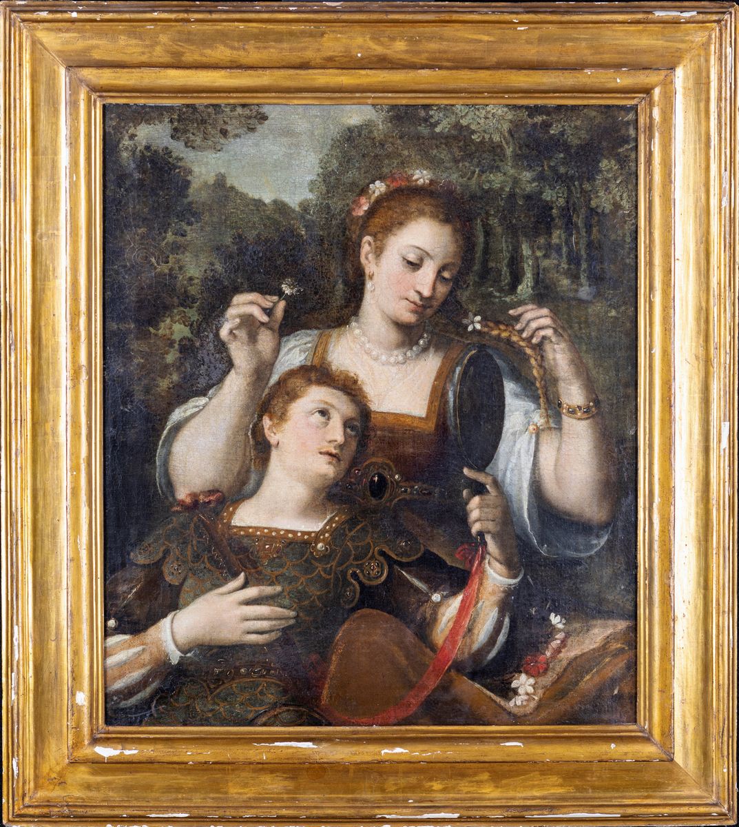 Scuola Genovese del XVII Secolo - Rinaldo e Armida