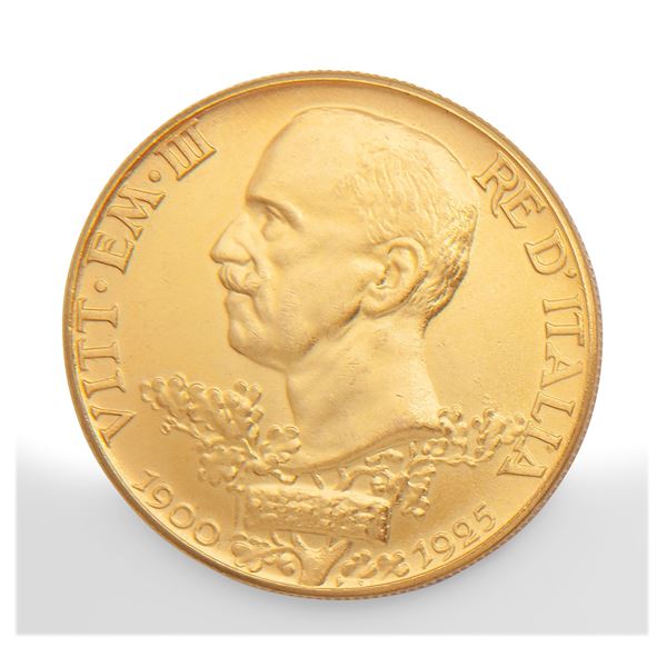 Moneta Savoia, riproduzione delle 100 lire in oro giallo