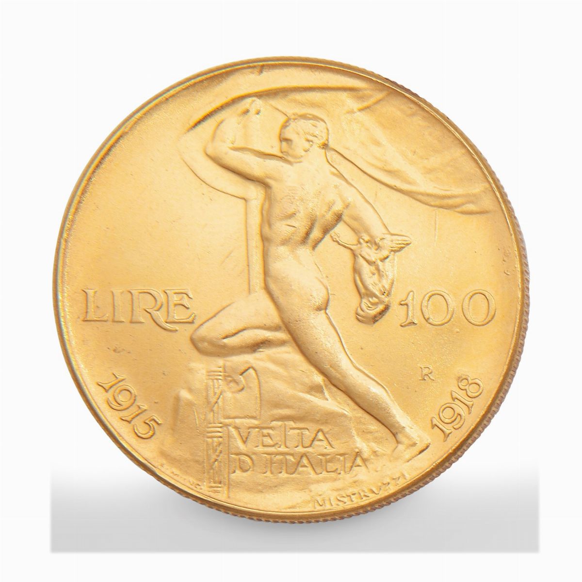 Moneta Savoia, Riproduzione delle 100 Lire in Oro Giallo