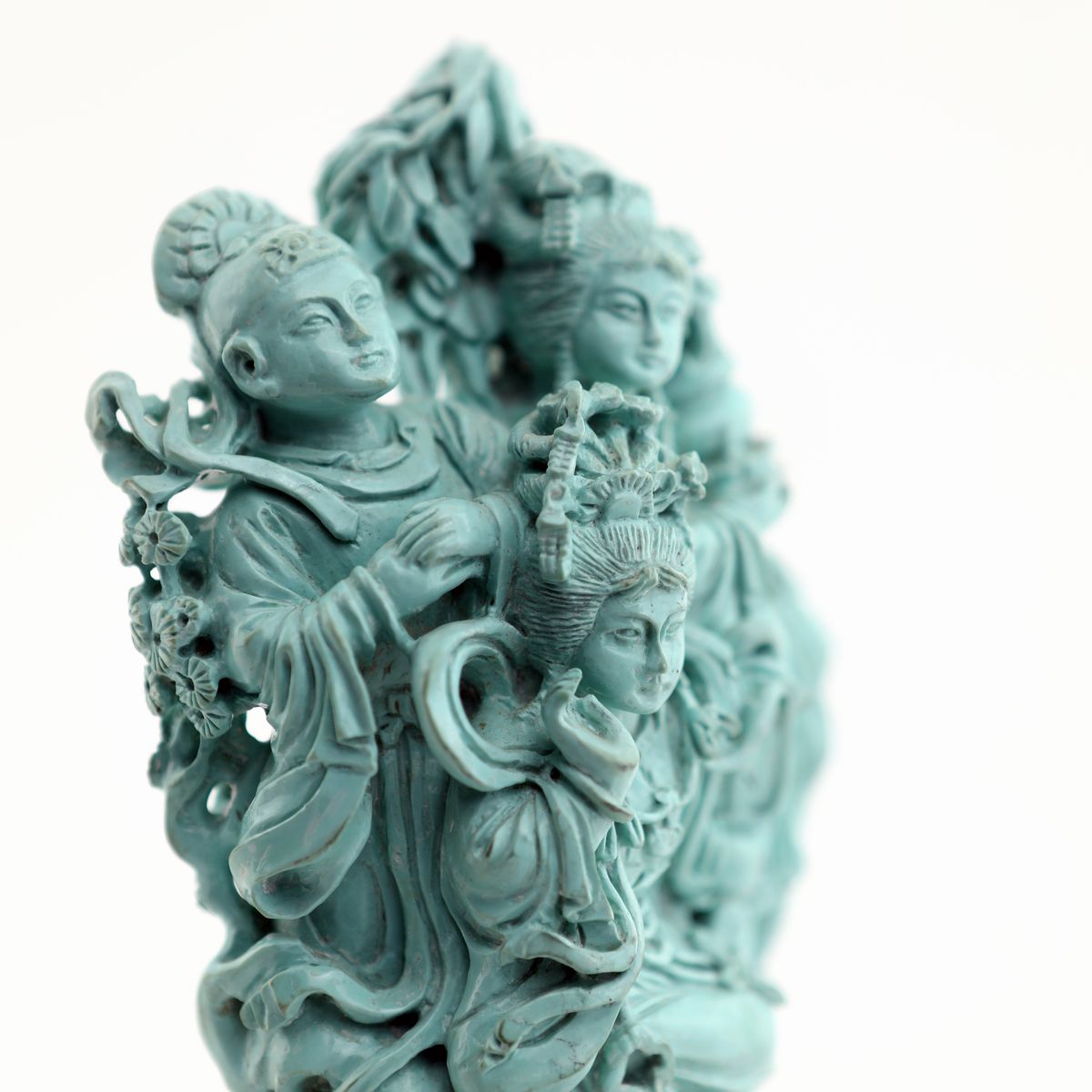 Intaglio in Turchese Impastata, Cina, Fine XIX/inizio XX Secolo