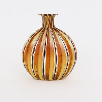 Fiaschetta in Vetro Soffiato, Murano, XX Secolo