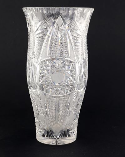 Grande Vaso in Cristallo Intagliato