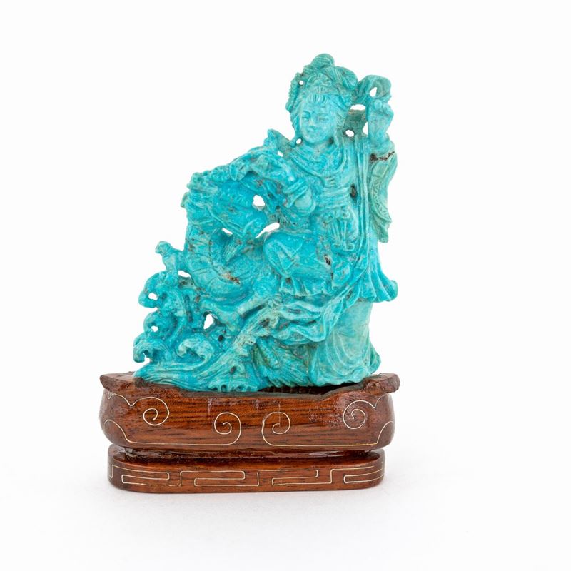Intaglio in Turchese, Cina, Fine XIX/inizio XX Secolo
